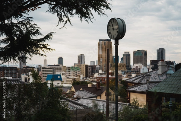 Obraz 高台と時計