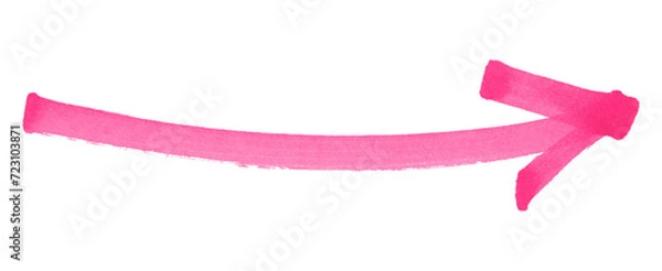Obraz pink arrows isolated on transparent background