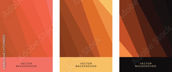 Fototapeta Set of coffee design posters. Hand drawn, set of color cards template for poster, banner, flyer, menu for cafe and restaurant. Vector drawing, design elements. Doodle