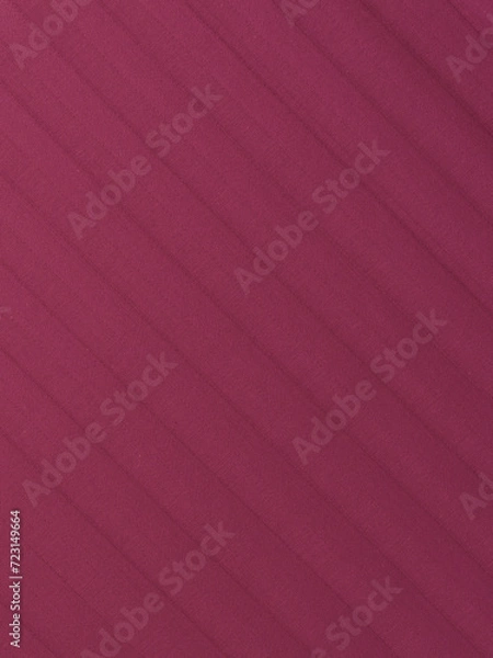 Fototapeta A FRAGMENT OF COTTON FABRIC. STRIPE SATIN. BRIGHT LINGONBERRY