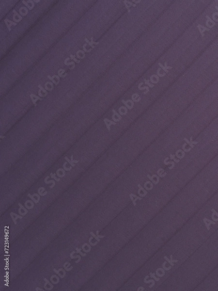 Fototapeta A FRAGMENT OF COTTON FABRIC. STRIPE SATIN. EGGPLANT