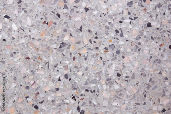 Obraz Terrazzo flooring marble stone wall texture abstract background.