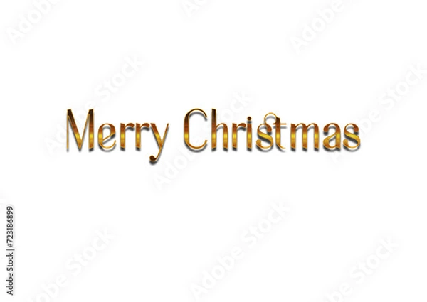 Fototapeta Merry christmas hand lettering calligraphy isolated on white background. Vector holiday illustration element. Merry Christmas script calligraphy