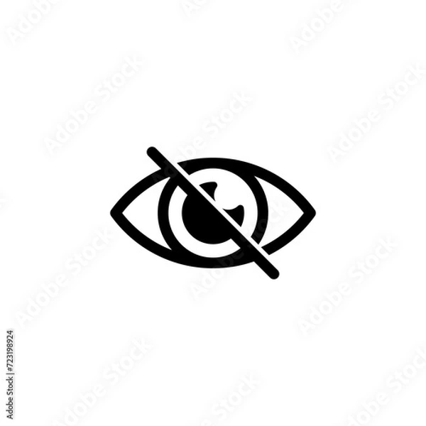 Obraz The eye icon indicates visible or blind