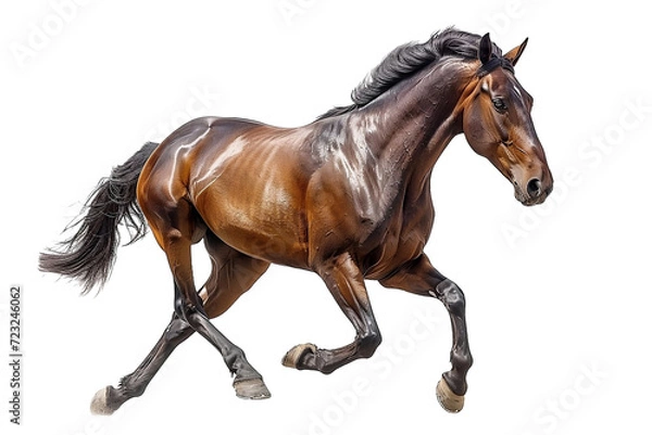 Obraz Caballo marrón aislado