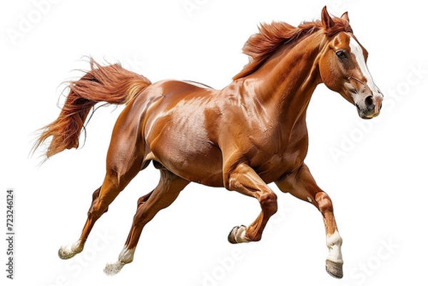 Obraz Caballo marrón aislado