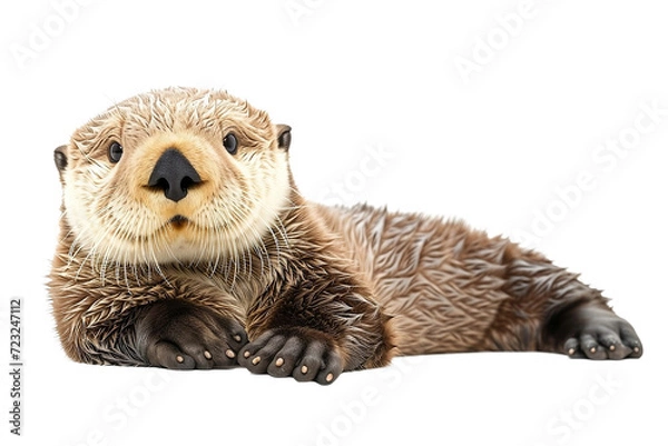 Obraz Nutria marrón aislada
