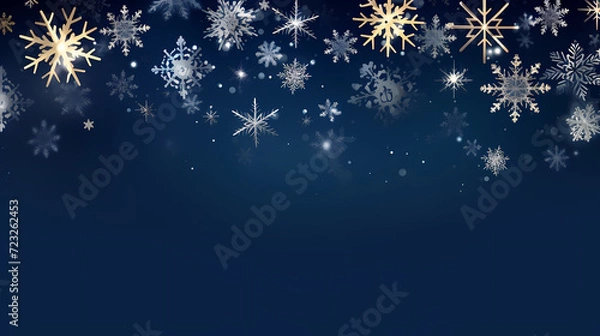 Fototapeta Featuring stunning soft bokeh lights and shiny elements. Abstract festive and new year background