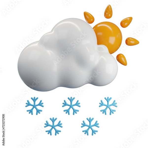 Fototapeta weather 3d illustration