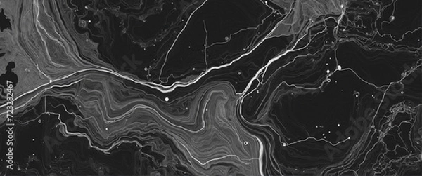 Fototapeta Monochrome displacement map texture aberration