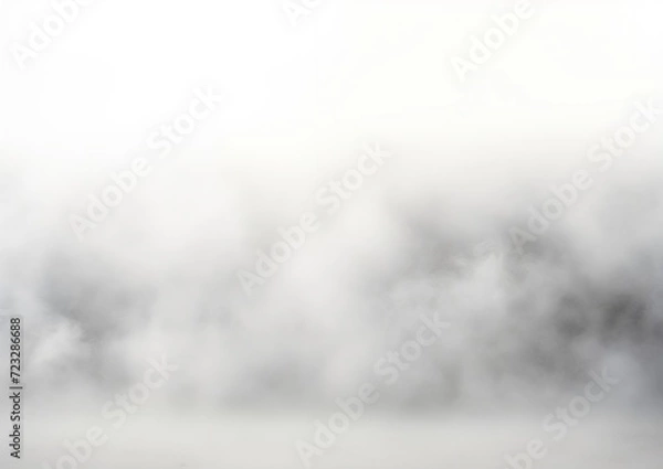 Fototapeta Abstract Swirling White Smoke on Neutral Backdrop generative ai
