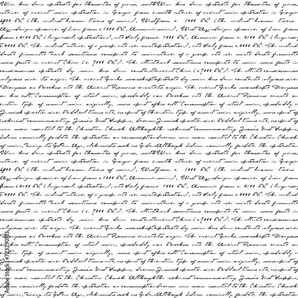 Obraz Watercolor text seamless pattern