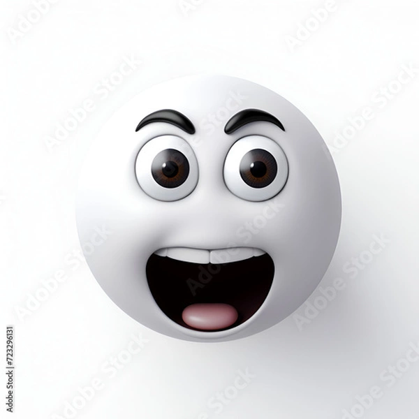 Fototapeta 3d smiley face with smile