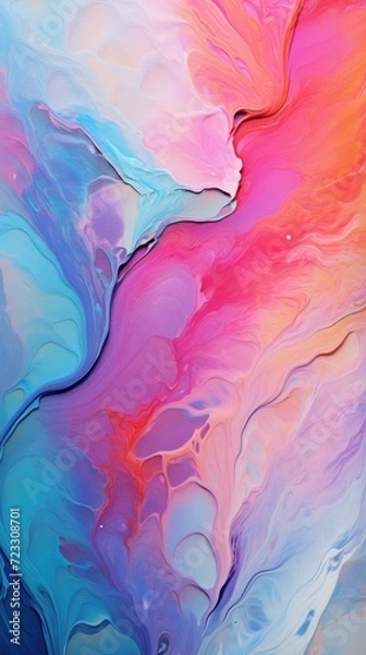 Fototapeta The background is composed of mixed colors paint.