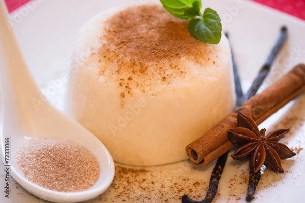 Obraz Panna Cotta Zucker Zimt