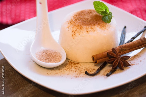 Obraz Panna Cotte Zimt