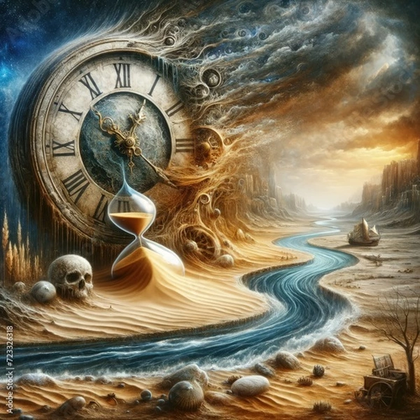 Obraz Nature's Clock: Seasonal Changes and Time