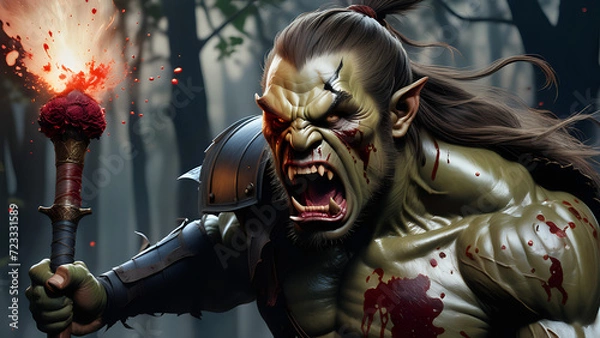 Fototapeta orc in battle