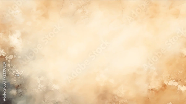 Fototapeta Vector watercolor art background. Old paper. Marble. Stone. Watercolour texture for cards, flyers, poster. Watercolour banner. Stucco. Wall. Brushstrokes and splashes. Painted template for design.