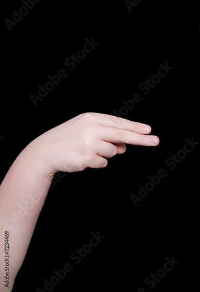 Obraz sign language letter h