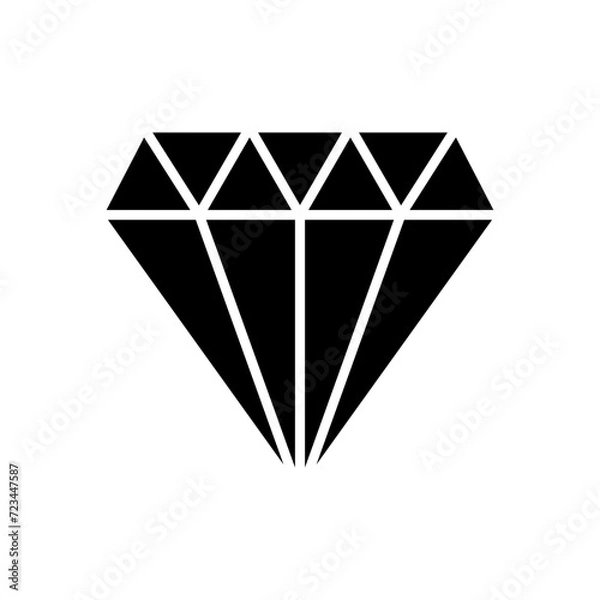 Obraz Diamond icon vector. diamond gems vector icon.