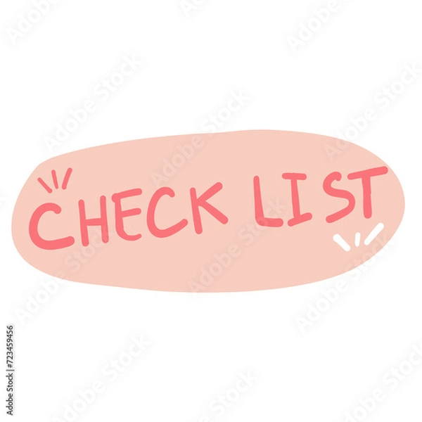 Fototapeta Check list 
