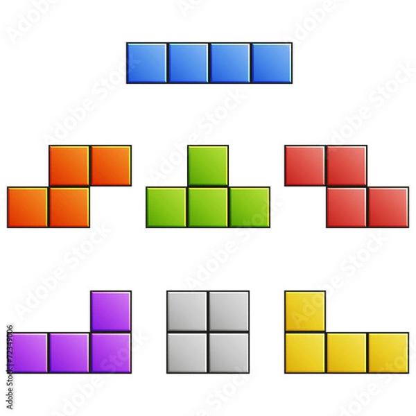 Obraz Tetris elements