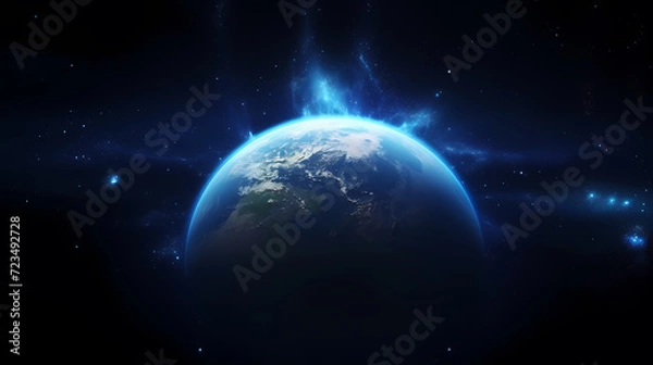 Fototapeta Cosmic background, abstract planet and space background