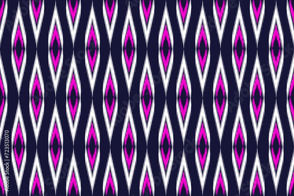 Fototapeta  clothing  pattern embroidery design for background or wallpaper.. Aztec style abstract vector illustration.design for texture, fabric,decoration.
