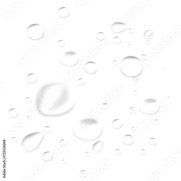 Obraz realistic dew water droplets