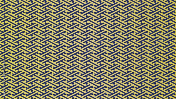 Fototapeta シームレスな和柄パターン　紗綾形