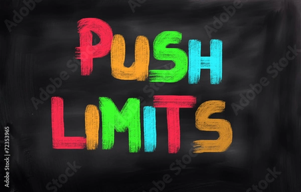 Obraz Push Limits Concept