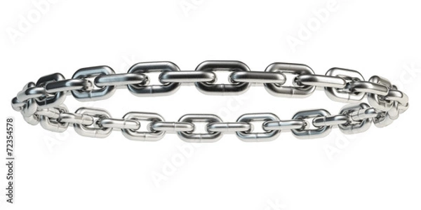 Obraz Chains isolated on white background