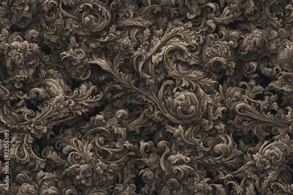 Obraz 木の装飾背景