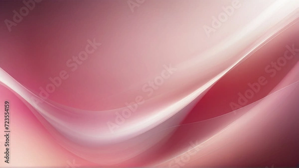 Obraz Pink Silk Wave: Abstract luxury textile design with flowing lines and smooth motion, creating a soft and elegant backdrop in shades of pink