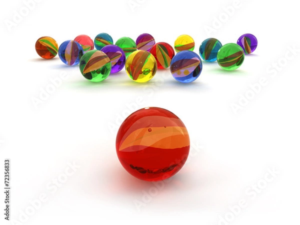 Fototapeta Glasmurmeln