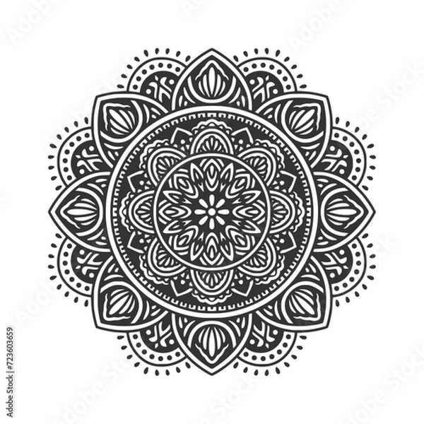 Fototapeta Circular pattern mandala art decoration elements
