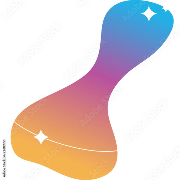 Obraz Aesthetic Gradient Abstract Blob