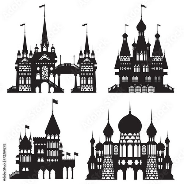 Obraz Castle Vintage Vector Set