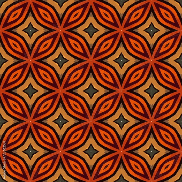 Fototapeta textile simple abstract batik floral