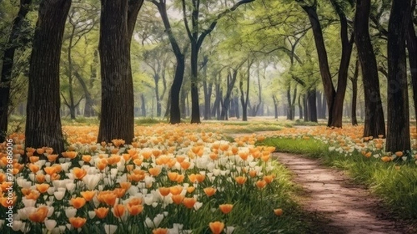 Fototapeta path in the park