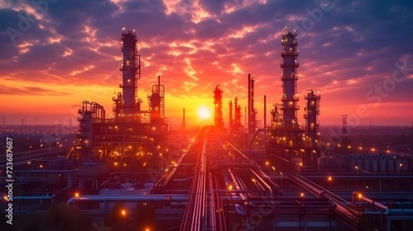 Fototapeta Carbon capture and storage facilities