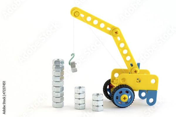 Obraz Crane and the nut