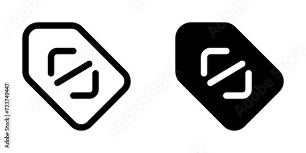 Fototapeta Editable SEO tag vector icon. SEO, marketing, business. Part of a big icon set family. Perfect for web and app interfaces, presentations, infographics, etc