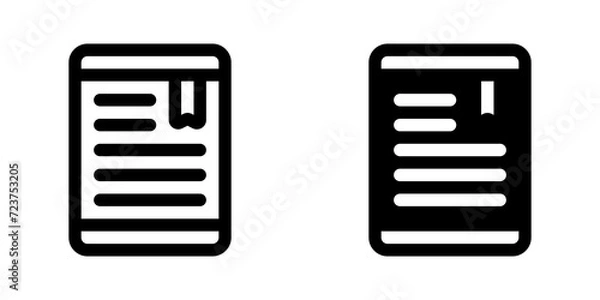 Obraz Editable e-book reader vector icon. Online learning, course, tutorial. Part of a big icon set family. Perfect for web and app interfaces, presentations, infographics, etc