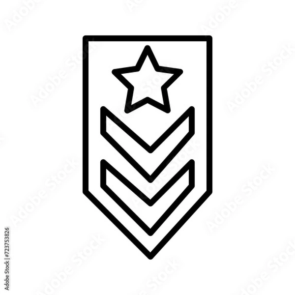 Obraz medal line icon