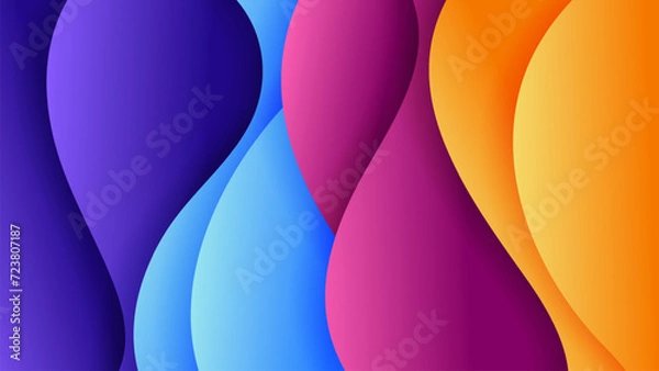 Obraz Vector abstract background with dynamic shadow on background.