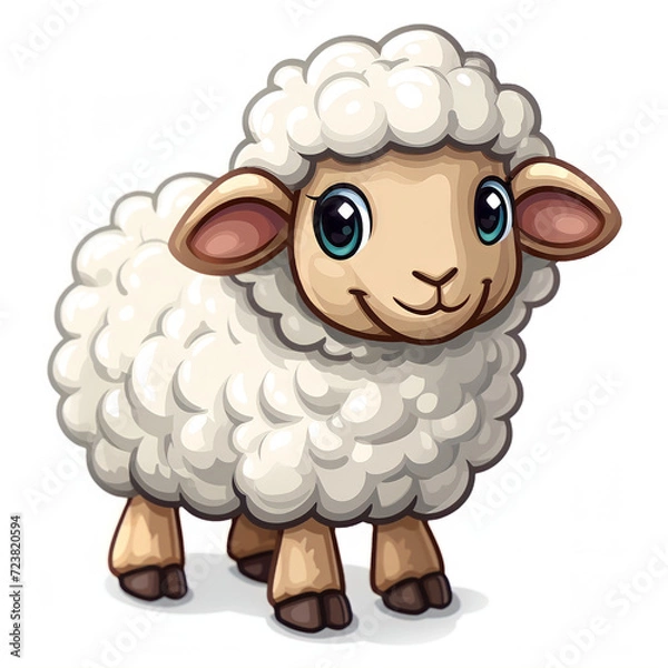 Fototapeta Vector Image of Sheep Clipart