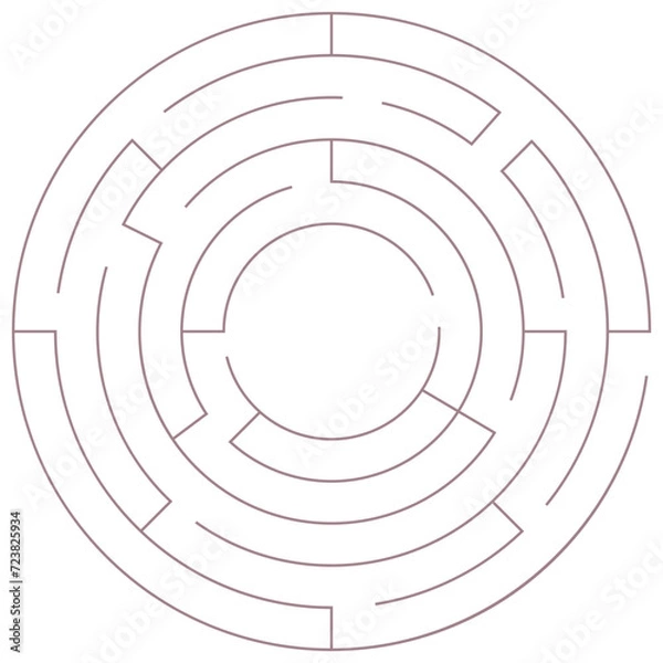 Obraz Maze conundrum for challenge the kids, Labyrinth for finding the right path. Game for children.