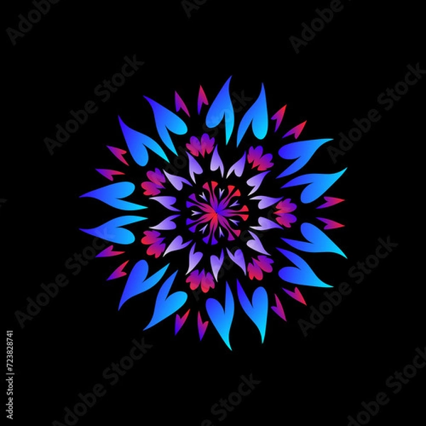 Obraz Mandala Sublimation Design Vector 